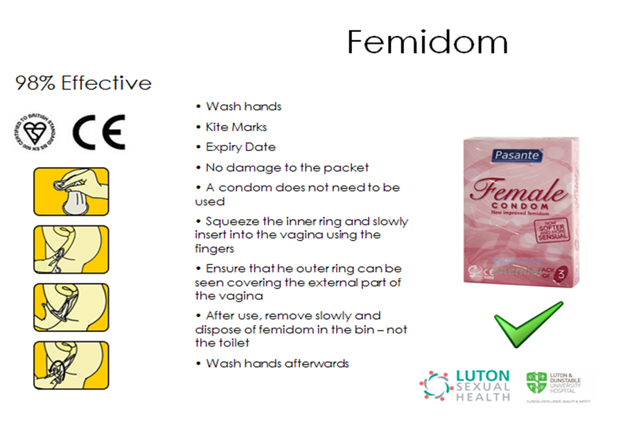 Condom Femidom And Dental Dam User Guide – Luton Sexual Health